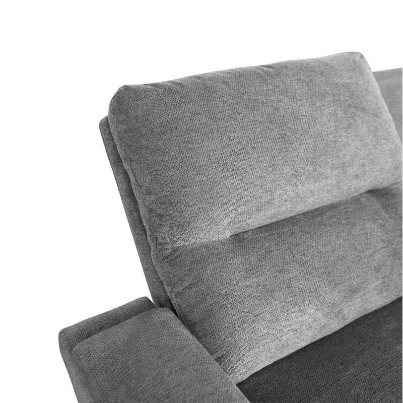 RIGHT CORNER SOFA SYNTHIA FK3308.03R RECLINE & STORAGE SPACE--GREY FABRIC 245x170x98Hcm. RIGHT CORNER SOFA SYNTHIA FK3308.03R RECLINE & STORAGE SPACE--GREY FABRIC 245x170x98Hcm.