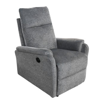 ARMCHAIR RELAX WITH ELECTRIC RECLINE SYNTHIA FK3309.03 GREY FABRIC 75x86x100Hcm.