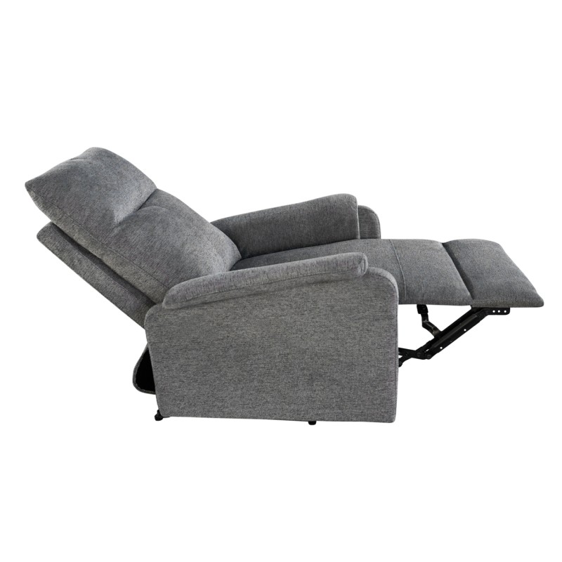 ARMCHAIR RELAX WITH ELECTRIC RECLINE SYNTHIA FK3309.03 GREY FABRIC 75x86x100Hcm. ARMCHAIR RELAX WITH ELECTRIC RECLINE SYNTHIA FK3309.03 GREY FABRIC 75x86x100Hcm.