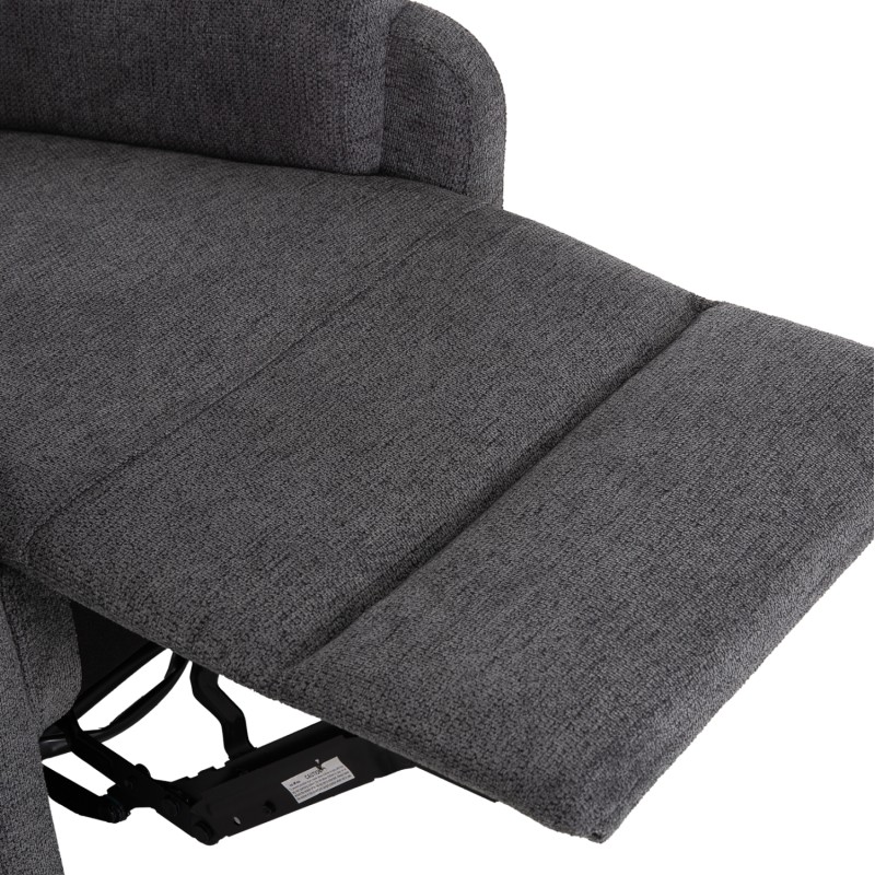 ARMCHAIR RELAX WITH ELECTRIC RECLINE SYNTHIA FK3309.03 GREY FABRIC 75x86x100Hcm. ARMCHAIR RELAX WITH ELECTRIC RECLINE SYNTHIA FK3309.03 GREY FABRIC 75x86x100Hcm.