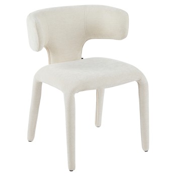 DINING ARMCHAIR BIEN FK18361.02 ECRU LINEN FABRIC 49.5x55.5x76Hcm.