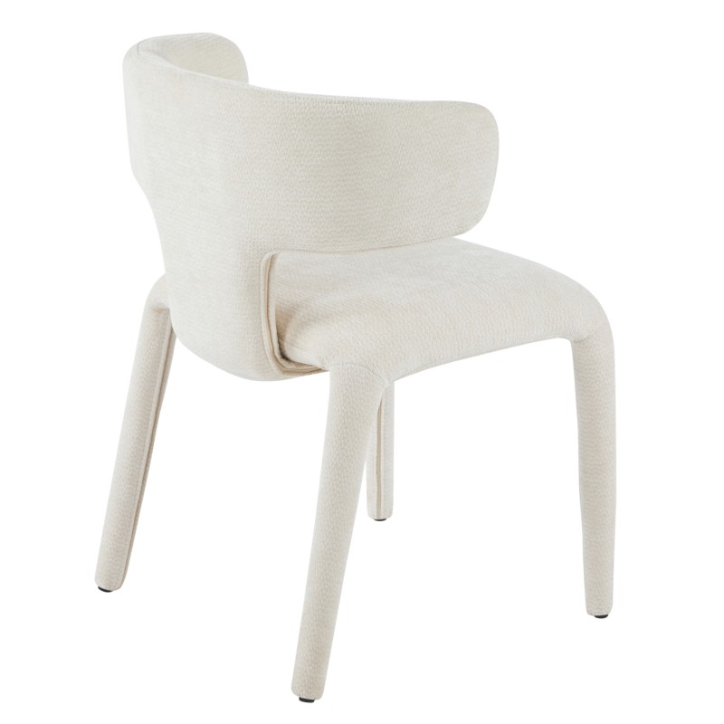 DINING ARMCHAIR BIEN FK18361.02 ECRU LINEN FABRIC 49.5x55.5x76Hcm. DINING ARMCHAIR BIEN FK18361.02 ECRU LINEN FABRIC 49.5x55.5x76Hcm.