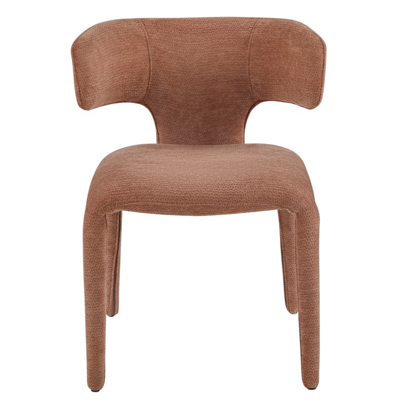 DINING ARMCHAIR BIEN FK18361.03 TERRACOTTA LINEN FABRIC 49.5x55.5x76Hcm. DINING ARMCHAIR BIEN FK18361.03 TERRACOTTA LINEN FABRIC 49.5x55.5x76Hcm.