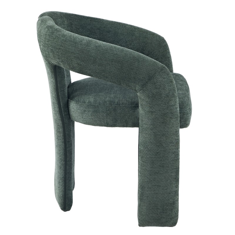 DINING CHAIR FK18362.04 GREEN LINEN FABRIC 64x50x76.5Hcm. DINING CHAIR FK18362.04 GREEN LINEN FABRIC 64x50x76.5Hcm.