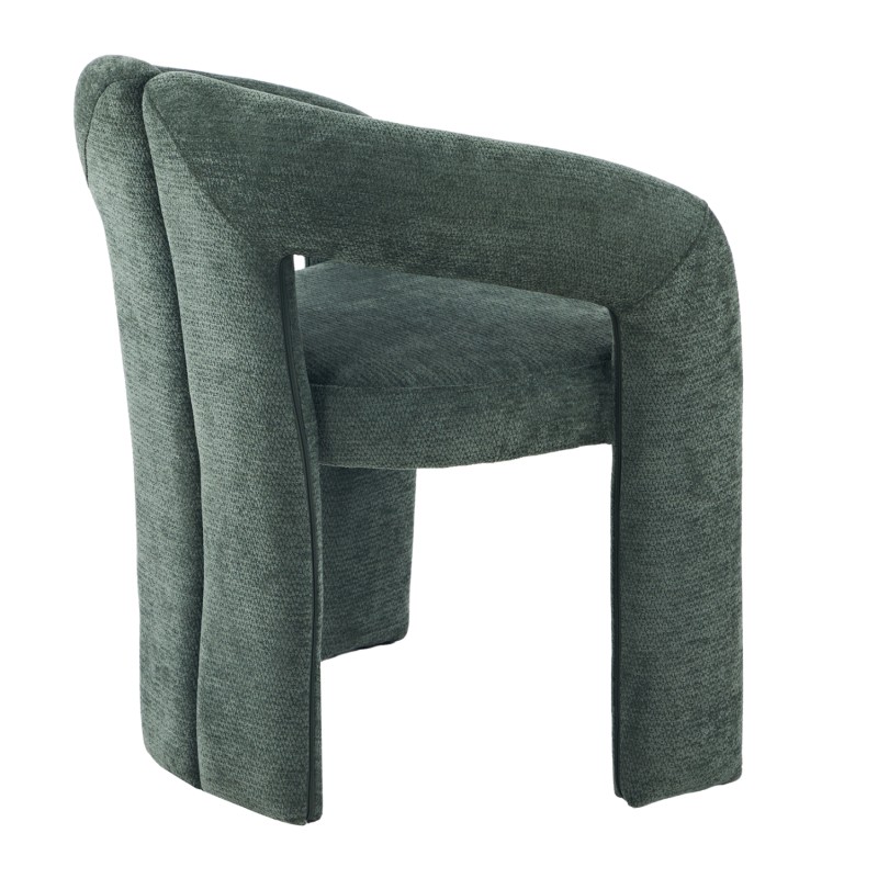 DINING CHAIR FK18362.04 GREEN LINEN FABRIC 64x50x76.5Hcm. DINING CHAIR FK18362.04 GREEN LINEN FABRIC 64x50x76.5Hcm.