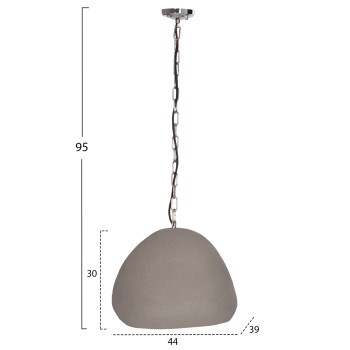 CEILING PENDANT LAMP JAYLEN FK4703.03S FIBER CEMENT IN GREY 44x39x30Hcm CEILING PENDANT LAMP JAYLEN FK4703.03S FIBER CEMENT IN GREY 44x39x30Hcm