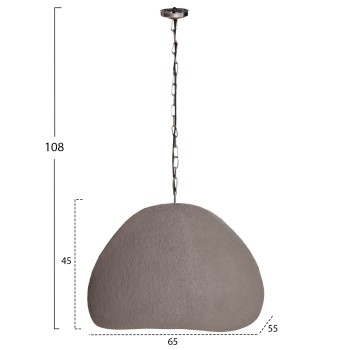 CEILING PENDANT LAMP JAYLEN FK4703.03L FIBER CEMENT IN GREY 65x55x45Hcm CEILING PENDANT LAMP JAYLEN FK4703.03L FIBER CEMENT IN GREY 65x55x45Hcm