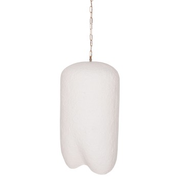 CEILING PENDANT LAMP LOGKY FK4704.02L FIBER CEMENT IN WHITE 35x35x67Hcm.
