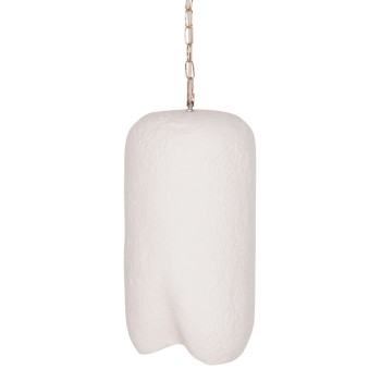CEILING PENDANT LAMP LOGKY FK4704.02S FIBER CEMENT IN WHITE Φ24x47Hcm