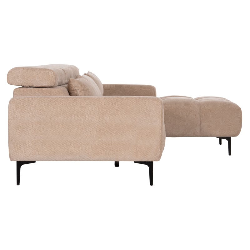CORNER SOFA RIGHT DIVYA FK3267.11R BROWN FABRIC 260x100-174x104Hcm. CORNER SOFA RIGHT DIVYA FK3267.11R BROWN FABRIC 260x100-174x104Hcm.