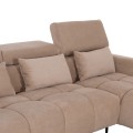 CORNER SOFA RIGHT DIVYA FK3267.11R BROWN FABRIC 260x100-174x104Hcm. CORNER SOFA RIGHT DIVYA FK3267.11R BROWN FABRIC 260x100-174x104Hcm.
