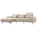 CORNER SOFA LEFT DIVYA FK3267.11L BROWN FABRIC 264x175x99Hcm.