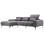 CORNER SOFA LEFT DIVYA FK3267.12L GREY FABRIC 260x100-174x104Hcm.