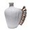 TABLE DECORATIVE VASE JEBB FK4689.02 TERRACOTA IN WHITE & GRASS--32x15x33Hcm.