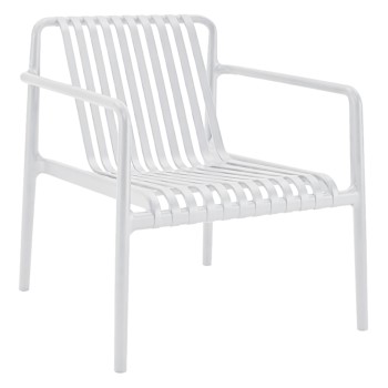OUTDOOR LOUNGE ARMCHAIR MALEN FK6626.01 WHITE POLYPROPYLENE 67x75x75Hcm