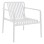 OUTDOOR LOUNGE ARMCHAIR MALEN FK6626.01 WHITE POLYPROPYLENE 67x75x75Hcm