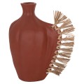 TABLE DECORATIVE VASE JEBB FK4689.08 TERRACOTA IN NATURAL & GRASS--32x15x33Hcm. TABLE DECORATIVE VASE JEBB FK4689.08 TERRACOTA IN NATURAL & GRASS--32x15x33Hcm.