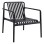 OUTDOOR LOUNGE ARMCHAIR MALEN FK6626.02 BLACK POLYPROPYLENE 67x75x75Hcm