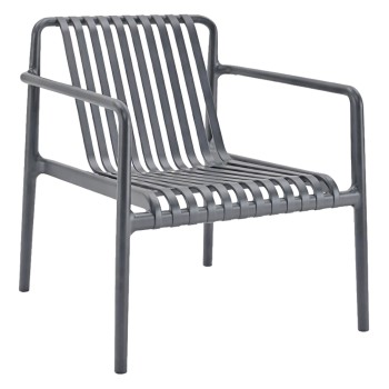 OUTDOOR LOUNGE ARMCHAIR MALEN FK6626.03 GREY POLYPROPYLENE 67x75x75Hcm