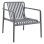 OUTDOOR LOUNGE ARMCHAIR MALEN FK6626.03 GREY POLYPROPYLENE 67x75x75Hcm