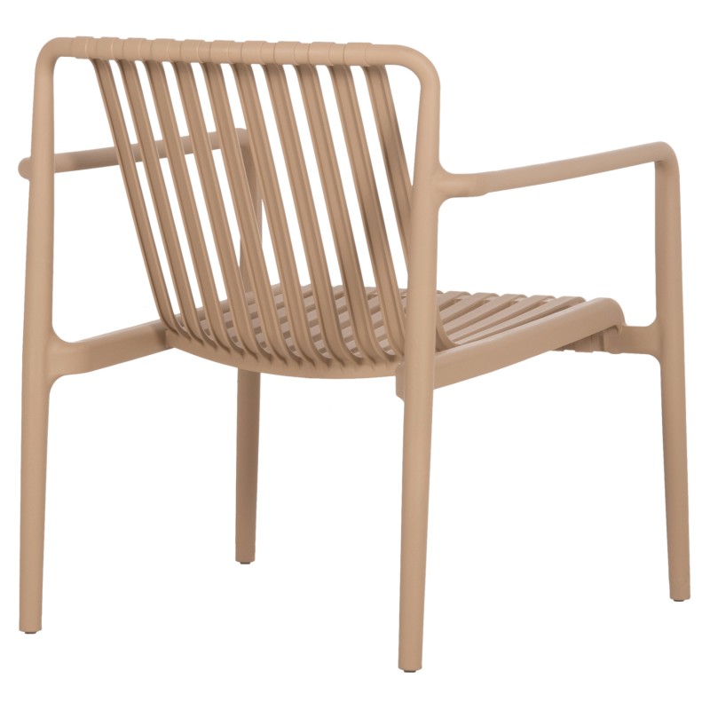 OUTDOOR LOUNGE ARMCHAIR MALEN FK6626.04 CAPPUCCINO POLYPROPYLENE 67x75x75Hcm OUTDOOR LOUNGE ARMCHAIR MALEN FK6626.04 CAPPUCCINO POLYPROPYLENE 67x75x75Hcm
