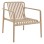 OUTDOOR LOUNGE ARMCHAIR MALEN FK6626.04 CAPPUCCINO POLYPROPYLENE 67x75x75Hcm