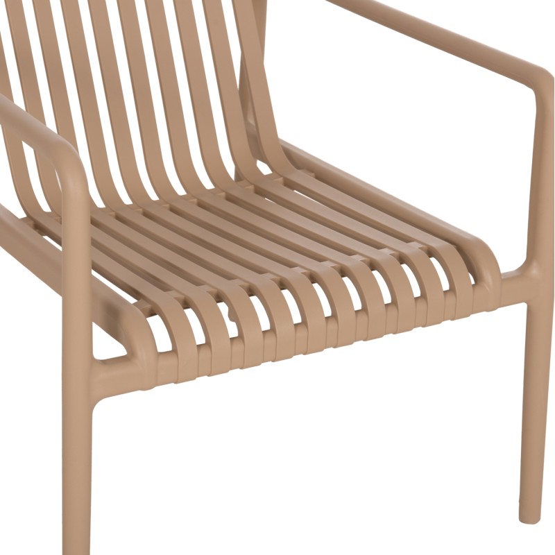 OUTDOOR LOUNGE ARMCHAIR MALEN FK6626.04 CAPPUCCINO POLYPROPYLENE 67x75x75Hcm OUTDOOR LOUNGE ARMCHAIR MALEN FK6626.04 CAPPUCCINO POLYPROPYLENE 67x75x75Hcm