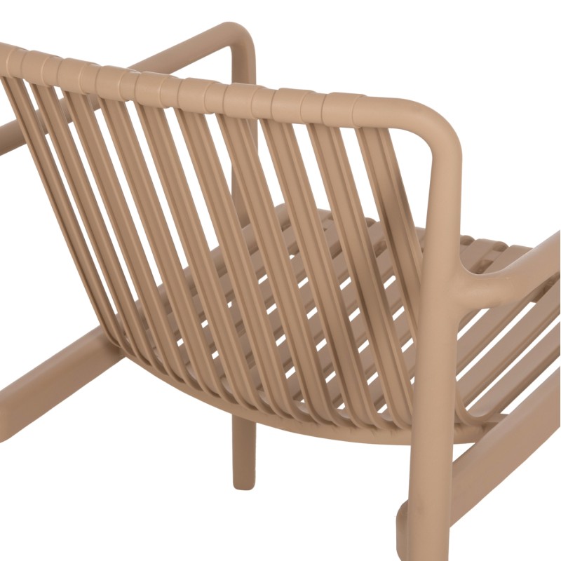 OUTDOOR LOUNGE ARMCHAIR MALEN FK6626.04 CAPPUCCINO POLYPROPYLENE 67x75x75Hcm OUTDOOR LOUNGE ARMCHAIR MALEN FK6626.04 CAPPUCCINO POLYPROPYLENE 67x75x75Hcm