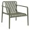 OUTDOOR LOUNGE ARMCHAIR MALEN FK6626.05 OLIVE GREEN POLYPROPYLENE 67x75x75Hcm