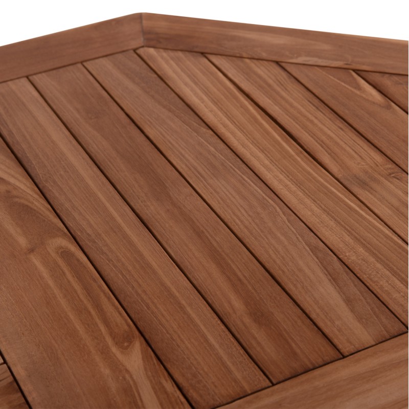 OUTDOOR FOLDABLE POLYGON DINING TABLE KARLIN FK6618 TEAK WOOD-NATURAL COLOR 120x120x75Hcm OUTDOOR FOLDABLE POLYGON DINING TABLE KARLIN FK6618 TEAK WOOD-NATURAL COLOR 120x120x75Hcm