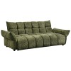 SOFABED MELU FK3314.03 GREEN FABRIC--POCKET SPRINGS SEAT 245x90x85Hcm.