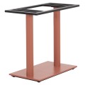 BASE FOR TABLE FK435.27 METAL DOUBLE IN TERRACOTTA COLOR WITH HEIGHT ADJUSTERS 80Χ40Χ72Hcm. BASE FOR TABLE FK435.27 METAL DOUBLE IN TERRACOTTA COLOR WITH HEIGHT ADJUSTERS 80Χ40Χ72Hcm.