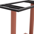 BASE FOR TABLE FK435.27 METAL DOUBLE IN TERRACOTTA COLOR WITH HEIGHT ADJUSTERS 80Χ40Χ72Hcm. BASE FOR TABLE FK435.27 METAL DOUBLE IN TERRACOTTA COLOR WITH HEIGHT ADJUSTERS 80Χ40Χ72Hcm.