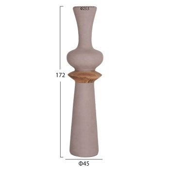 SET 3PCS DECORATIVE FLOOR VASES NEBULA FK21139.03 FIBER CEMENT--ΤΕΑΚ WOOD SET 3PCS DECORATIVE FLOOR VASES NEBULA FK21139.03 FIBER CEMENT--ΤΕΑΚ WOOD