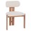 DINING CHAIR KARVO FK18252.01 FABRIC IN BEIGE--BEECH WOOD 57x50x79Hcm.