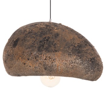 CEILING PENDANT LAMP STONE-LOOK STONER (M) FK4418.03 GREY/BROWN-- 55x45x40Hcm.