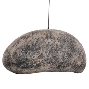 CEILING PENDANT LAMP STONE-LOOK STONER (L) FK4419.04 GREY--73x55x40Hcm.