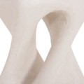 SQUARE STOOL SANTORINI FK18337 POLYRESIN--OFF WHITE 30x30x45Hcm. SQUARE STOOL SANTORINI FK18337 POLYRESIN--OFF WHITE 30x30x45Hcm.