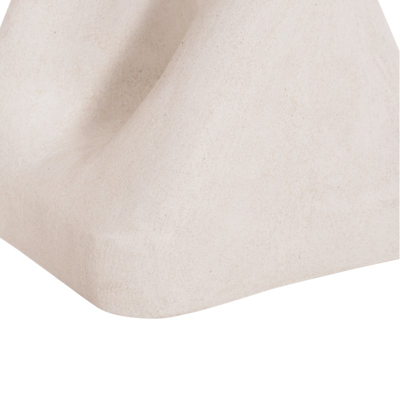 SQUARE STOOL SANTORINI FK18337 POLYRESIN--OFF WHITE 30x30x45Hcm. SQUARE STOOL SANTORINI FK18337 POLYRESIN--OFF WHITE 30x30x45Hcm.