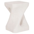 SQUARE STOOL SANTORINI FK18337 POLYRESIN--OFF WHITE 30x30x45Hcm. SQUARE STOOL SANTORINI FK18337 POLYRESIN--OFF WHITE 30x30x45Hcm.