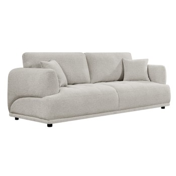 SOFA 3-SEATER STRUCTO FK3329.02 LIGHT BEIGE FABRIC 227x94x88Hcm.
