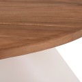 SIDE TABLE AIDA FK4692.02 FIBER CEMENT IN WHITE--TEAK WOOD TOP 47x60x59Hcm. SIDE TABLE AIDA FK4692.02 FIBER CEMENT IN WHITE--TEAK WOOD TOP 47x60x59Hcm.