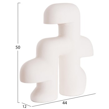 TABLE DECORATIVE LAMP ELBAR FK4698.02 FIBER CEMENT IN WHITE--[E14]--44x12x50Hcm.