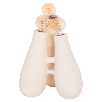 FLOOR LAMP TRILUX FK4700.02 TERRACOTTA IN OFF WHITE--[Ε27x3]-45x45x50Hcm.