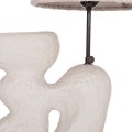 TABLE LAMP BOFEL FK4699.03 TERRACOTTA IN LIGHT GREY--TEDDY FABRIC CAP 33x14x54Hcm. TABLE LAMP BOFEL FK4699.03 TERRACOTTA IN LIGHT GREY--TEDDY FABRIC CAP 33x14x54Hcm.