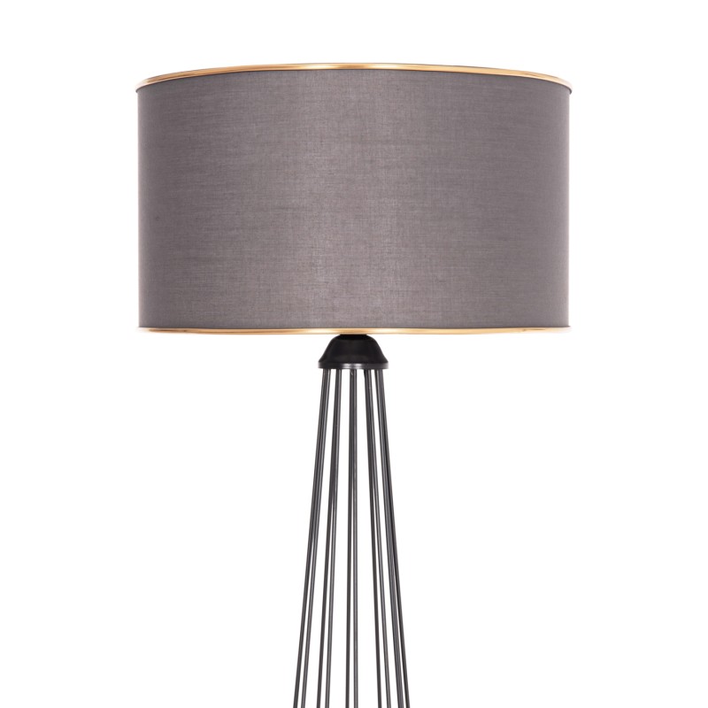 FLOOR STANDING LAMP HUE FK7581.11 METAL PILLAR AND CAP IN GREY Φ38x144Hcm. FLOOR STANDING LAMP HUE FK7581.11 METAL PILLAR AND CAP IN GREY Φ38x144Hcm.