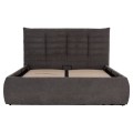 DOUBLE BED WITH MATTRESS SANDRA FK10770 GREY FABRIC--STORAGE SPACE--FOR MATTRESS 160x200cm DOUBLE BED WITH MATTRESS SANDRA FK10770 GREY FABRIC--STORAGE SPACE--FOR MATTRESS 160x200cm