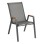 OUTDOOR ARMCHAIR LEONE FK6429.01 GREY METAL FRAME-GREY TEXTILENE 55x74x90Hcm.