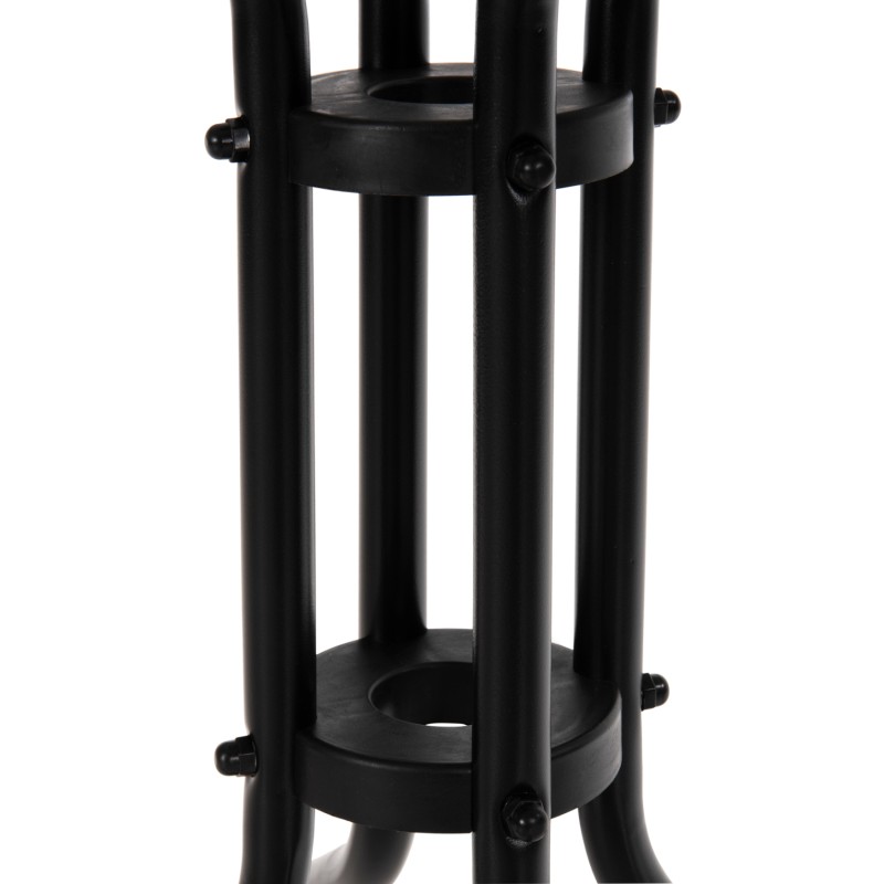 OUTDOOR DINING SET 3PCS FIGO FK10730.03-- 2 METAL CHAIRS & SQUARE TABLE 60x60cm BLACK