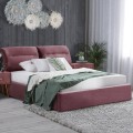 DOUBLE BED & MATTRESS KENDRA FK10830.02 DUSTY PINK VELVET WITH STORAGE SPACE--FOR 160x200cm DOUBLE BED & MATTRESS KENDRA FK10830.02 DUSTY PINK VELVET WITH STORAGE SPACE--FOR 160x200cm